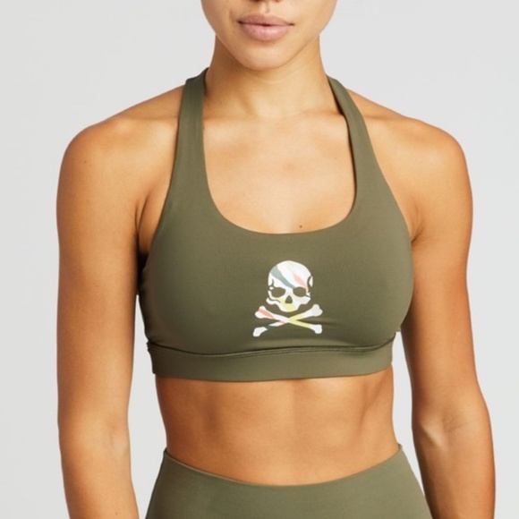 Lululemon Athletic SoulCycle Time To Sweat Sports Bra in Sage 8 - Picture 1 of 7